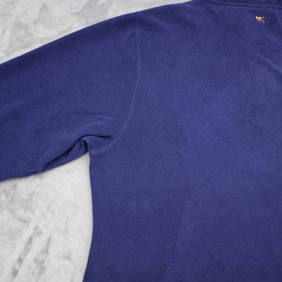 Chase Authentics Sweater Mens 2XL Blue Long Sleeve Side Pockest Chest Zipper - Picture 13 of 16